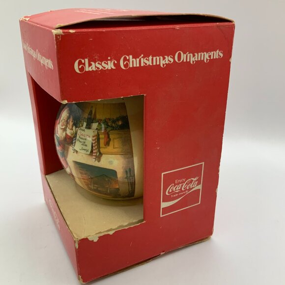 Coca Cola Vintage Classic Corning Glass Works Christmas Ornament - Picture 3 of 4